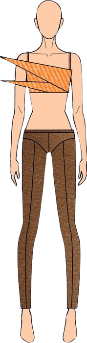 Ilustração do look 19 da coleção